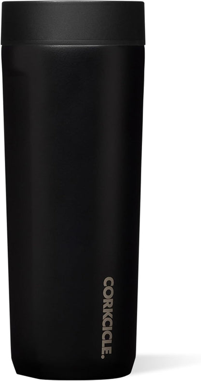 Commuter Cup Travel Mug - Insulated Coffee Mug with Lid - Keeps Drinks Cold 18 Hours - 360° Spill-Proof Sip Lid - Holiday Gift - Great for Gifting Warmth - 17 oz - Burnt Wood
