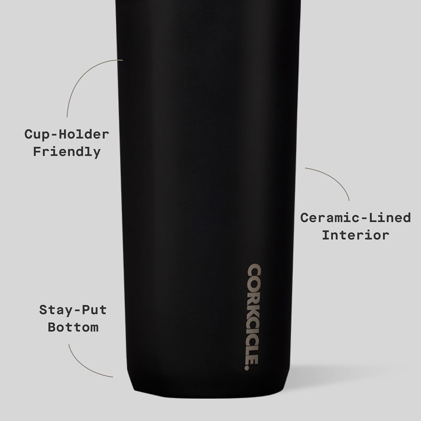 Commuter Cup Travel Mug - Insulated Coffee Mug with Lid - Keeps Drinks Cold 18 Hours - 360° Spill-Proof Sip Lid - Holiday Gift - Great for Gifting Warmth - 17 oz - Burnt Wood