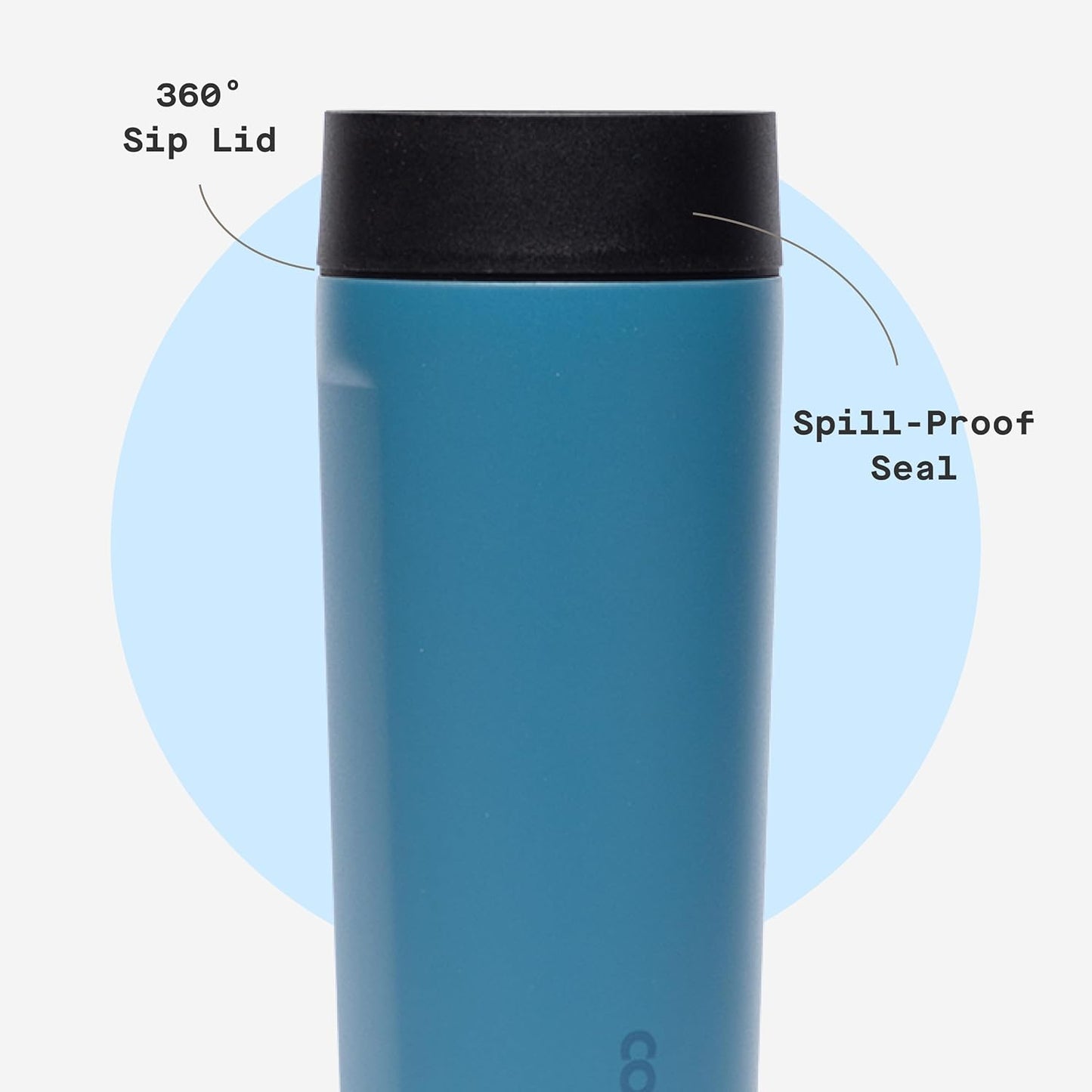 Commuter Cup Travel Mug - Insulated Coffee Mug with Lid - Keeps Drinks Cold 18 Hours - 360° Spill-Proof Sip Lid - Holiday Gift - Great for Gifting Warmth - 17 oz - Burnt Wood