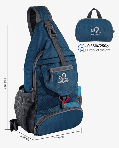 Packable Sling Backpack Lightweight Crossbody Bag Travel Daypack