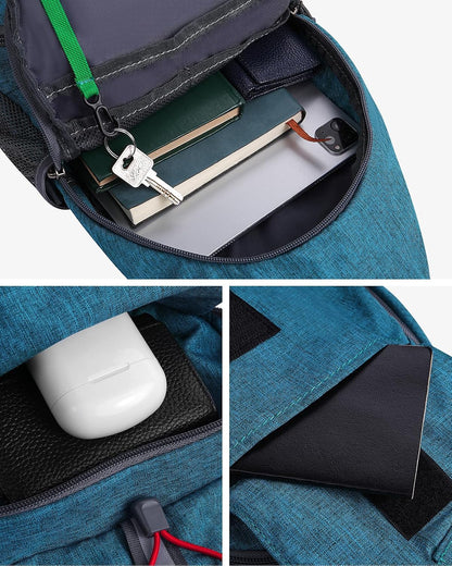 Packable Sling Backpack Lightweight Crossbody Bag Travel Daypack