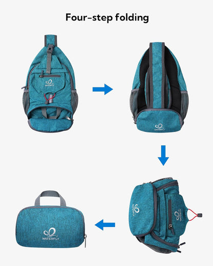 Packable Sling Backpack Lightweight Crossbody Bag Travel Daypack