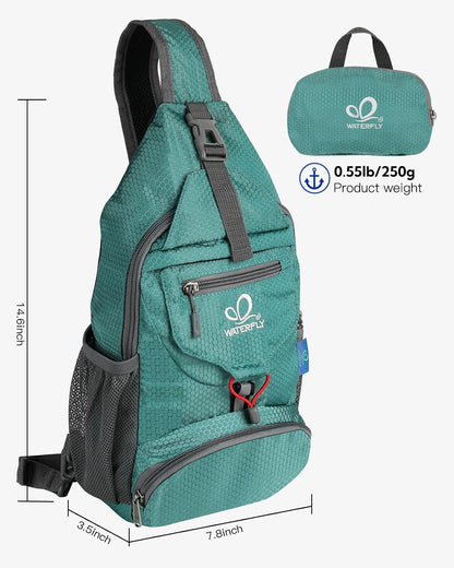 Packable Sling Backpack Lightweight Crossbody Bag Travel Daypack