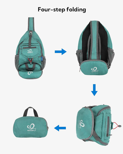 Packable Sling Backpack Lightweight Crossbody Bag Travel Daypack