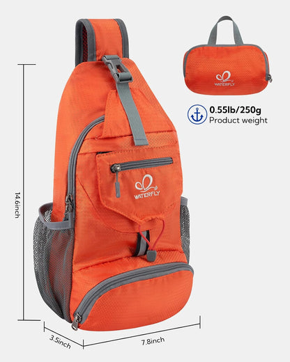 Packable Sling Backpack Lightweight Crossbody Bag Travel Daypack