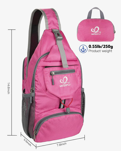 Packable Sling Backpack Lightweight Crossbody Bag Travel Daypack