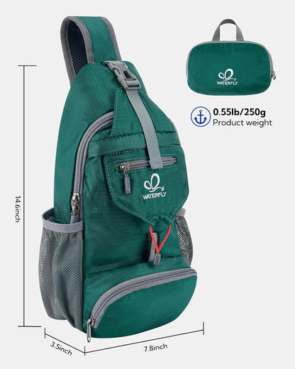 Packable Sling Backpack Lightweight Crossbody Bag Travel Daypack