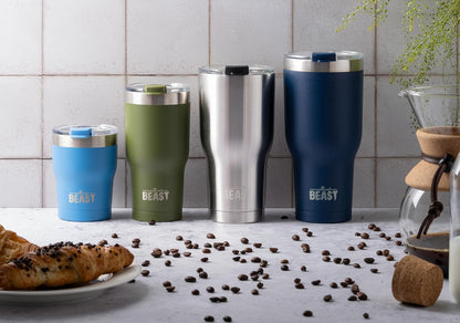 Beast 40 oz tumbler - Vacuum Insulated Tumbler with Straw - Leak Proof Stainless Steel Travel Mug - Double Wall Iced Coffee Cup - Reusable Water Bottle - Gifts for Mom, Women and Men (Rainbow)
