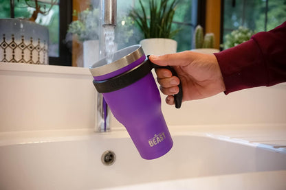 Beast 40 oz tumbler - Vacuum Insulated Tumbler with Straw - Leak Proof Stainless Steel Travel Mug - Double Wall Iced Coffee Cup - Reusable Water Bottle - Gifts for Mom, Women and Men (Rainbow)