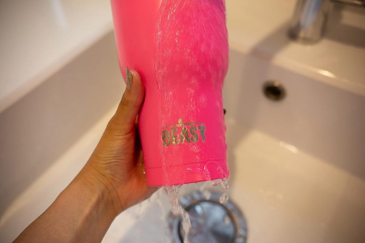 Beast 40 oz tumbler - Vacuum Insulated Tumbler with Straw - Leak Proof Stainless Steel Travel Mug - Double Wall Iced Coffee Cup - Reusable Water Bottle - Gifts for Mom, Women and Men (Rainbow)