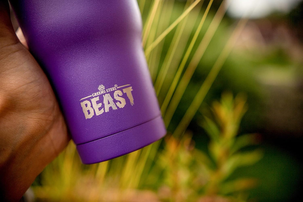 Beast 40 oz tumbler - Vacuum Insulated Tumbler with Straw - Leak Proof Stainless Steel Travel Mug - Double Wall Iced Coffee Cup - Reusable Water Bottle - Gifts for Mom, Women and Men (Rainbow)