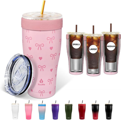 Universal Iced Coffee Sleeve,30oz Stainless Steel Tumbler