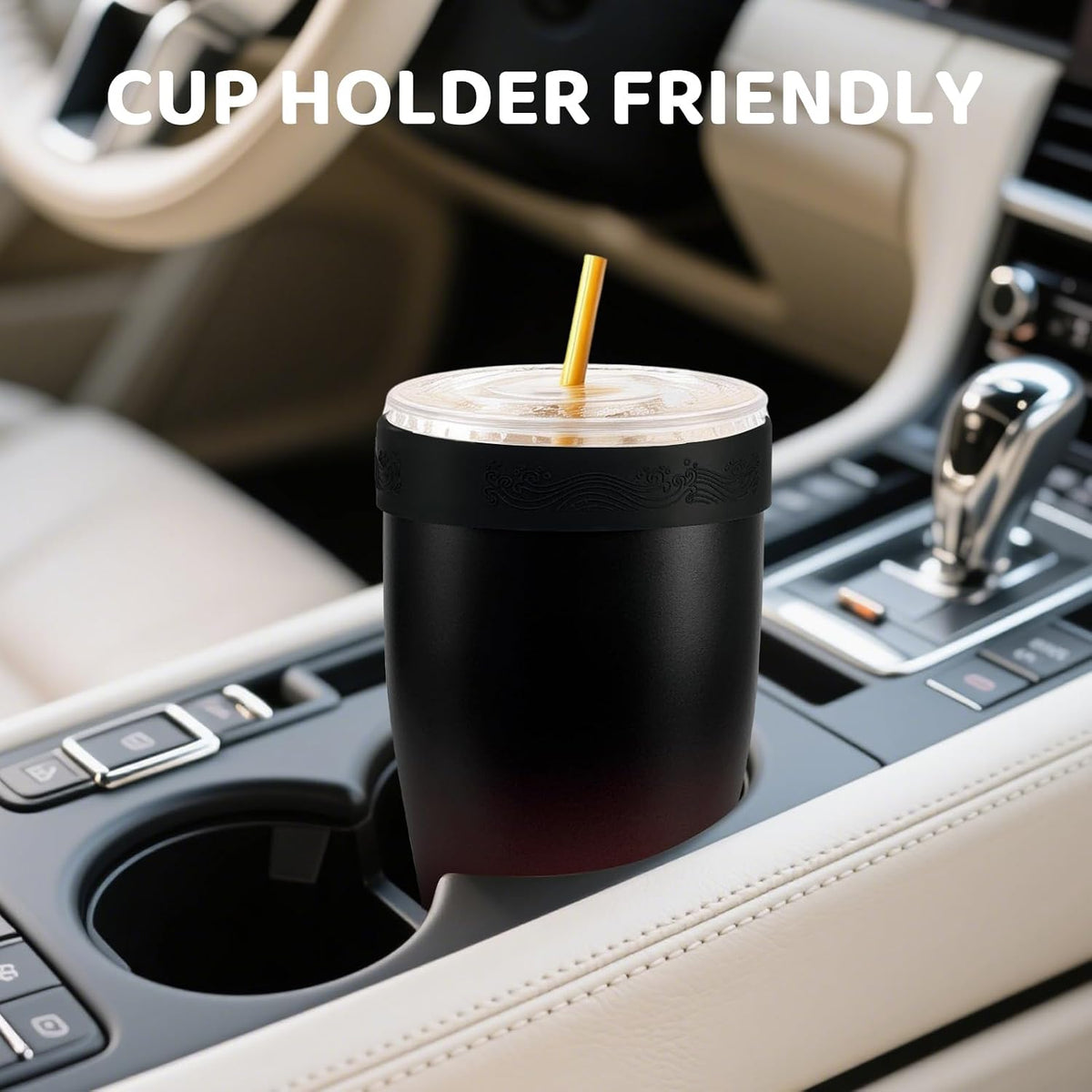 Universal Iced Coffee Sleeve,30oz Stainless Steel Tumbler