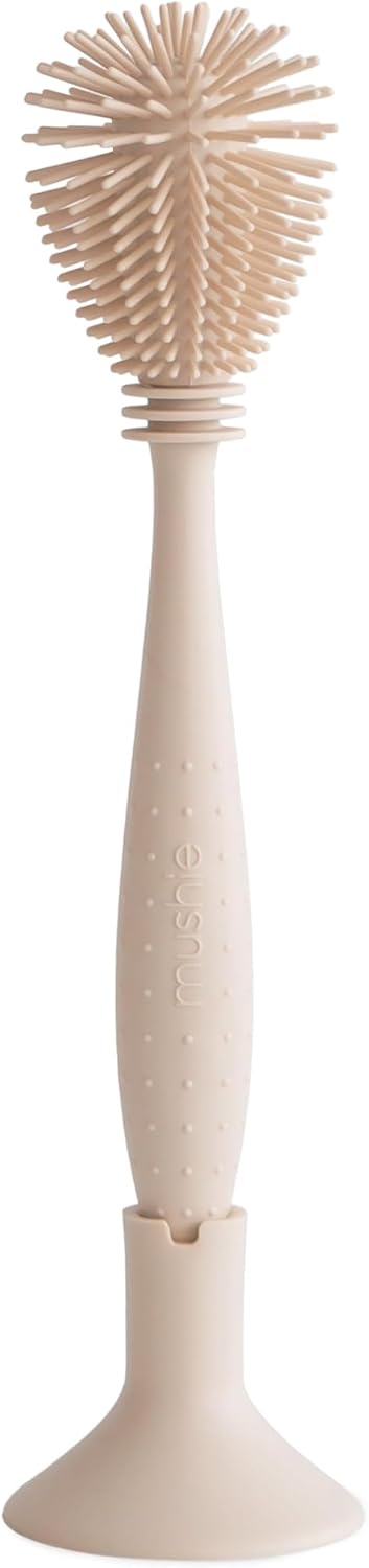 Baby Bottle Brush | Soft Silicone with Suction Base (Shifting Sand)