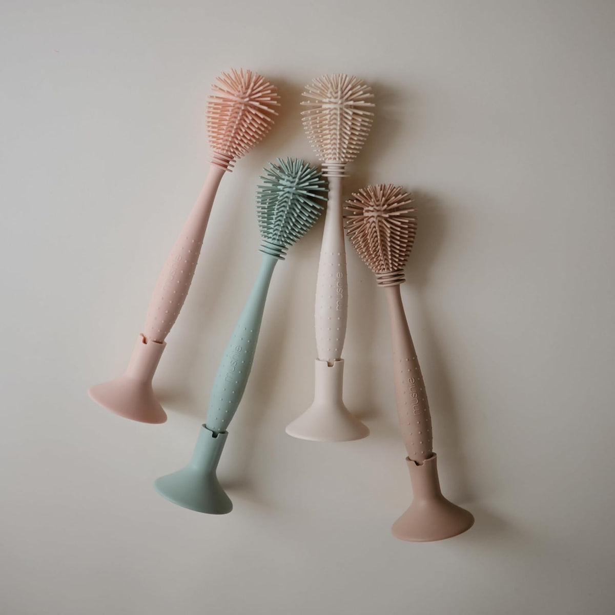 Baby Bottle Brush | Soft Silicone with Suction Base (Shifting Sand)