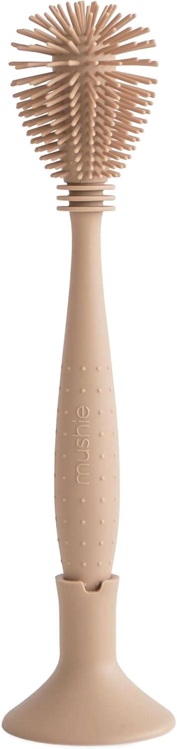 Baby Bottle Brush | Soft Silicone with Suction Base (Shifting Sand)