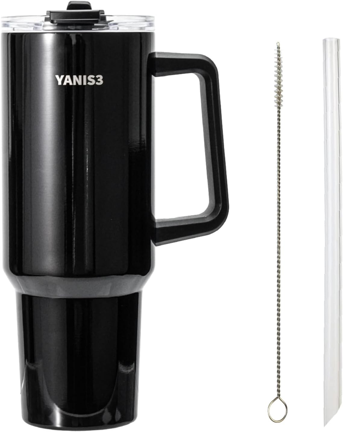 39 oz Stainless Steel Car Cup, Mug with Straw, Large Capacity Insulated Tumbler with Handle, Double-Wall Vacuum Thermal Cupwith Leak-Proof Lid, Perfect Use for Camping, Car, Office (Pink)