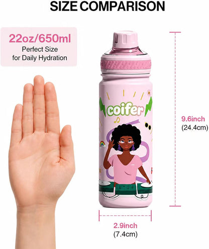 22 oz Insulated Water Bottle with Handle