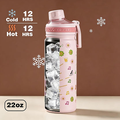 22 oz Insulated Water Bottle with Handle