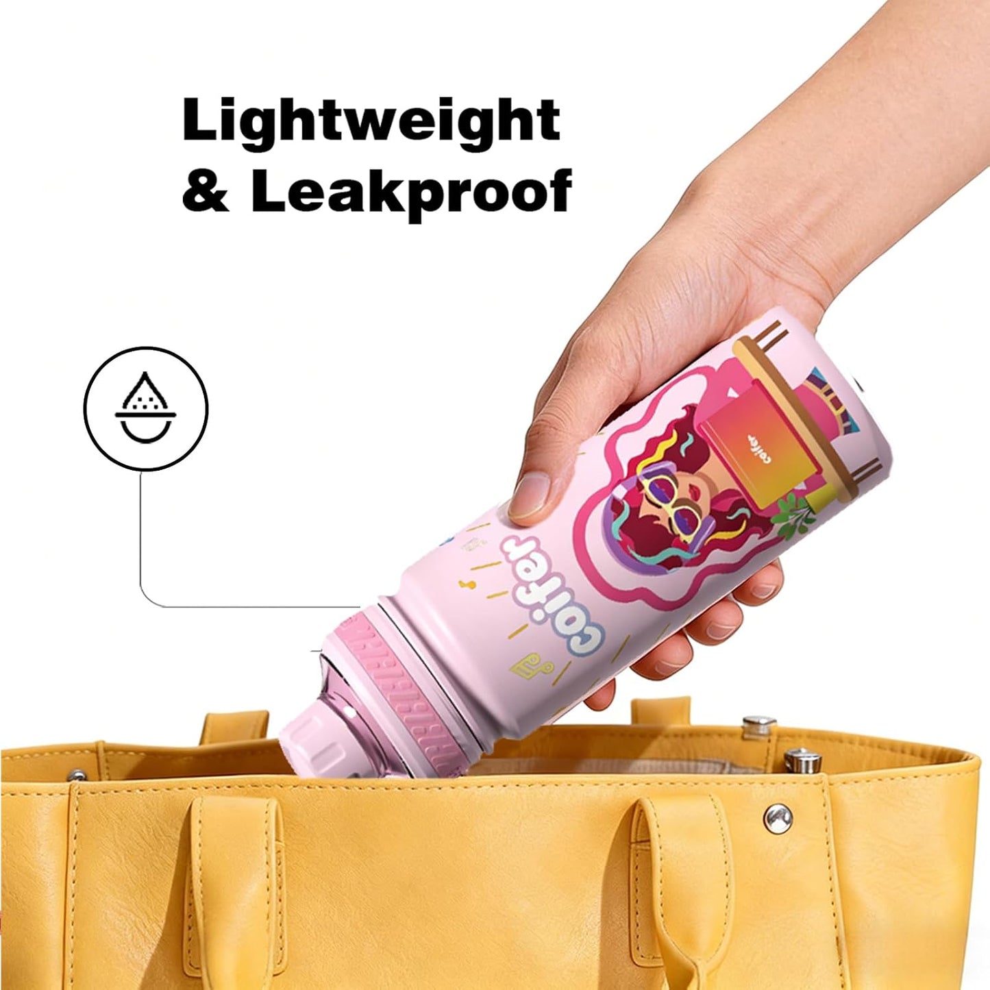 22 oz Insulated Water Bottle with Handle