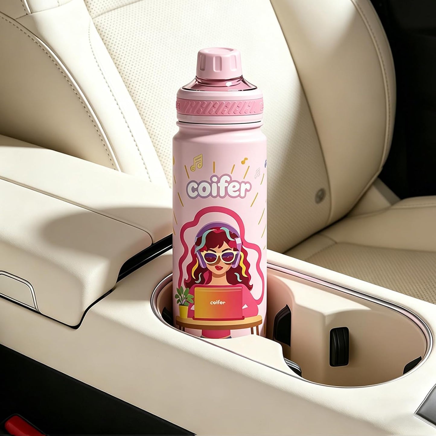 22 oz Insulated Water Bottle with Handle