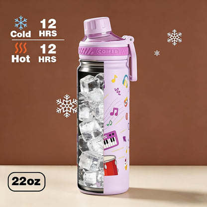 22 oz Insulated Water Bottle with Handle