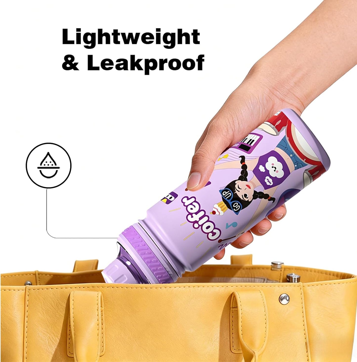 22 oz Insulated Water Bottle with Handle