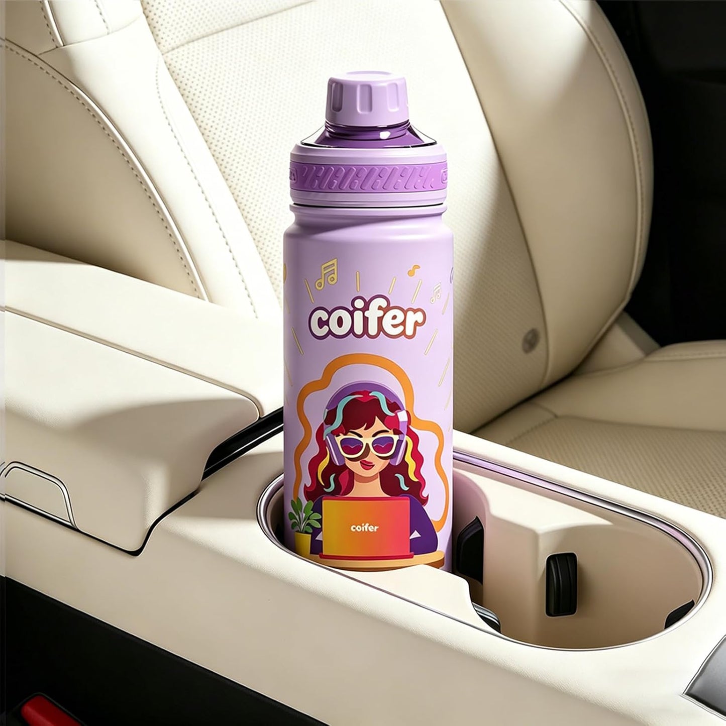 22 oz Insulated Water Bottle with Handle