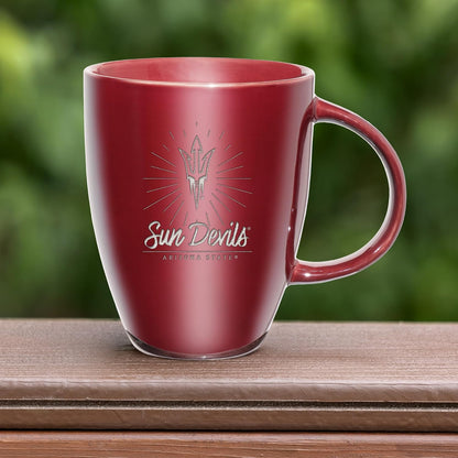 NCAA 18oz Laser Engraved Ceramic Lustre Mug - Coffee-Tea - Colors C