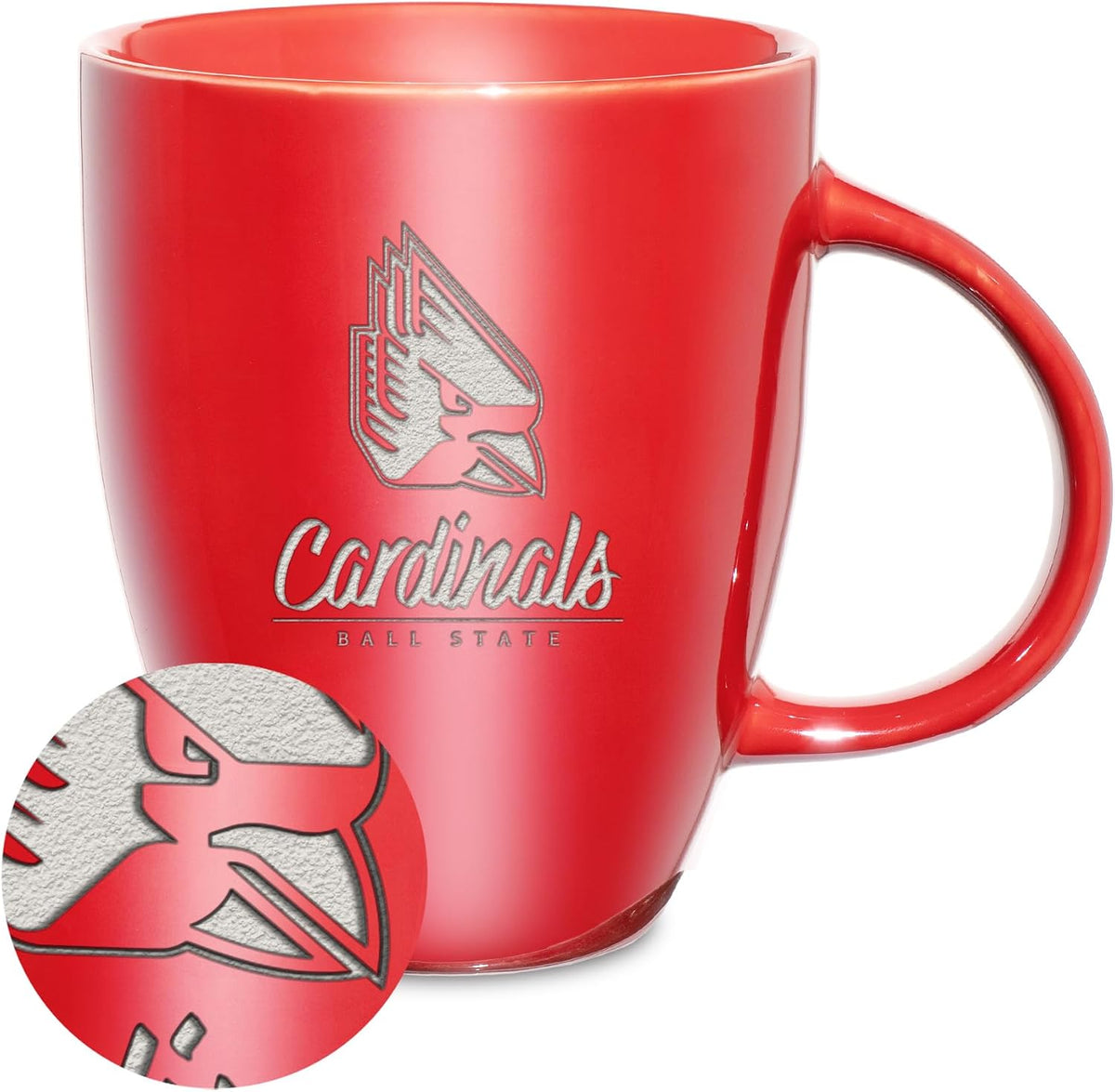 NCAA 18oz Laser Engraved Ceramic Lustre Mug - Coffee-Tea - Colors C