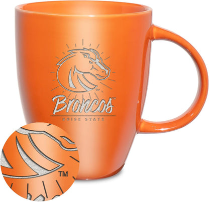 NCAA 18oz Laser Engraved Ceramic Lustre Mug - Coffee-Tea - Colors C