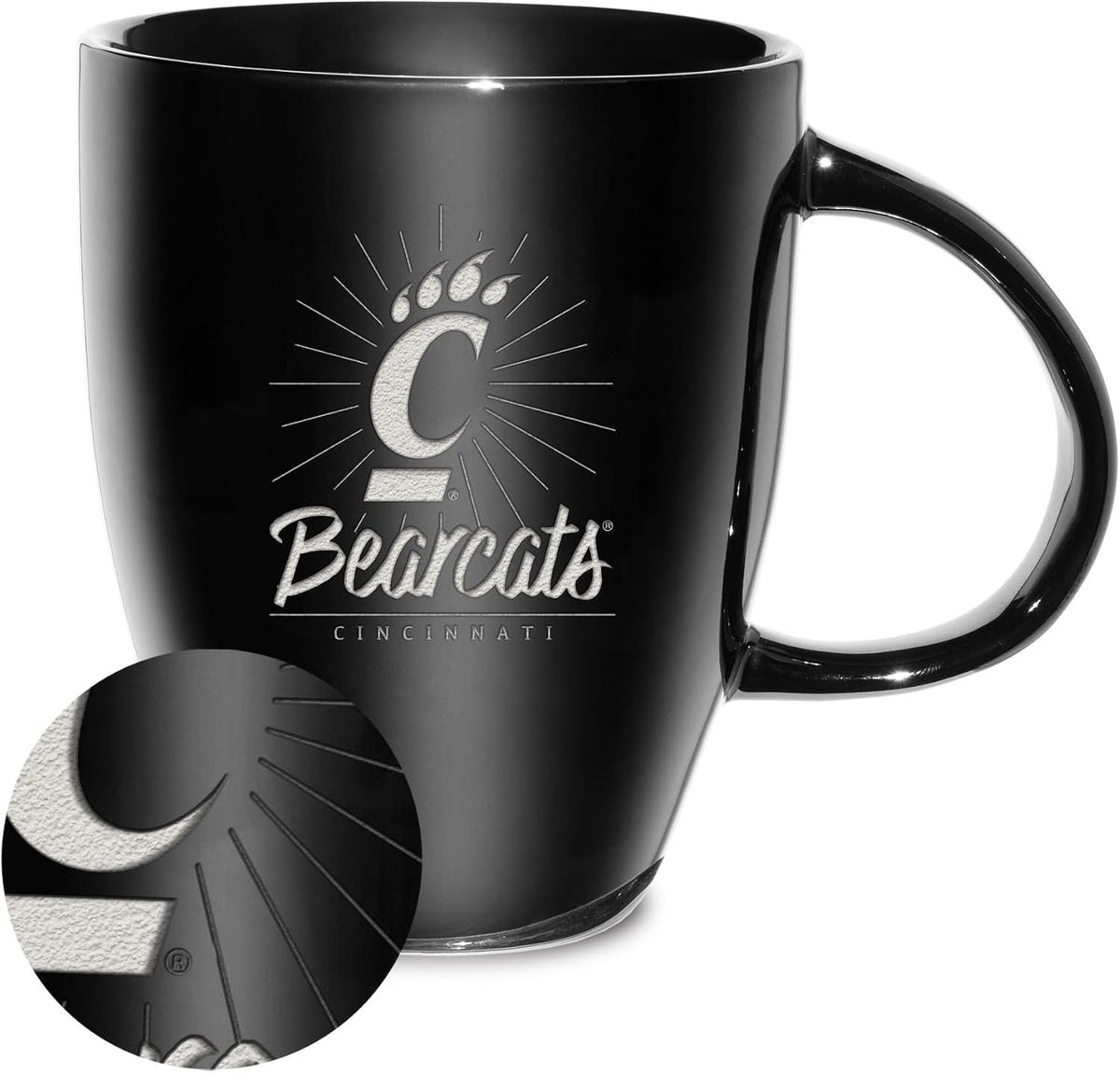 NCAA 18oz Laser Engraved Ceramic Lustre Mug - Coffee-Tea - Colors C