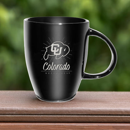 NCAA 18oz Laser Engraved Ceramic Lustre Mug - Coffee-Tea - Colors C