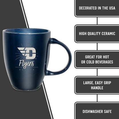 NCAA 18oz Laser Engraved Ceramic Lustre Mug - Coffee-Tea - Colors C