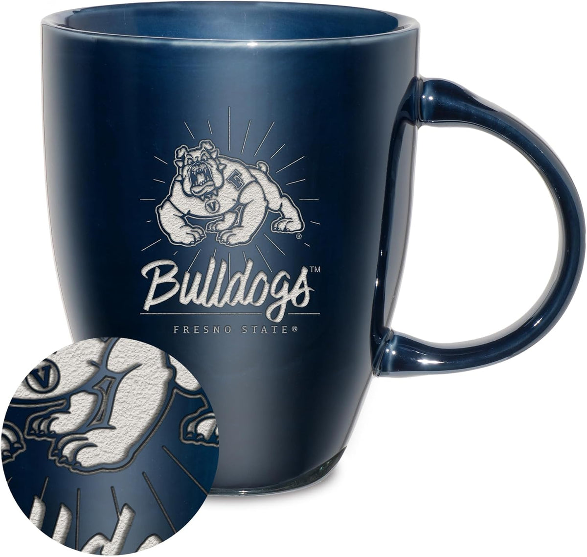 NCAA 18oz Laser Engraved Ceramic Lustre Mug - Coffee-Tea - Colors C
