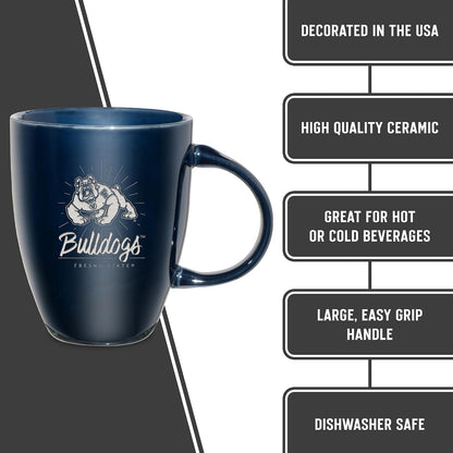 NCAA 18oz Laser Engraved Ceramic Lustre Mug - Coffee-Tea - Colors C