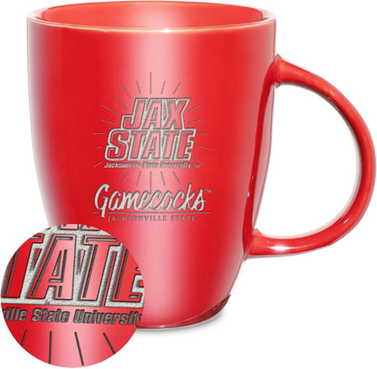 NCAA 18oz Laser Engraved Ceramic Lustre Mug - Coffee-Tea - Colors C