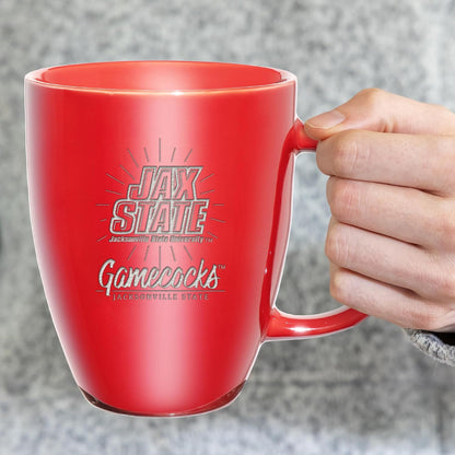 NCAA 18oz Laser Engraved Ceramic Lustre Mug - Coffee-Tea - Colors C