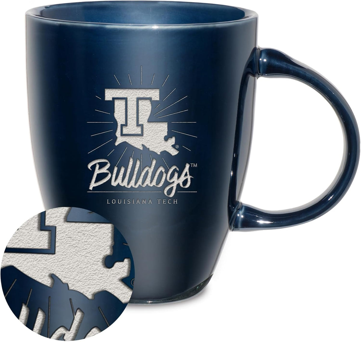 NCAA 18oz Laser Engraved Ceramic Lustre Mug - Coffee-Tea - Colors C