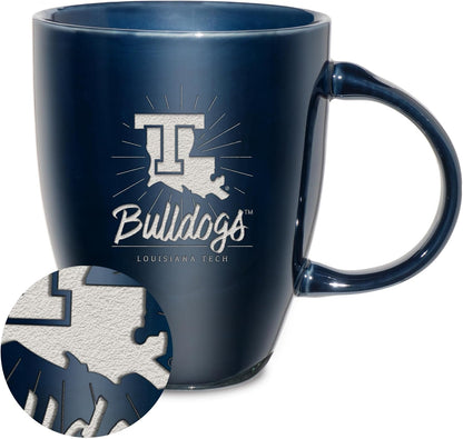 NCAA 18oz Laser Engraved Ceramic Lustre Mug - Coffee-Tea - Colors C