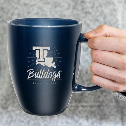 NCAA 18oz Laser Engraved Ceramic Lustre Mug - Coffee-Tea - Colors C