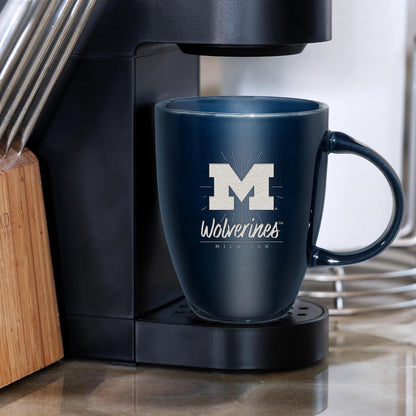 NCAA 18oz Laser Engraved Ceramic Lustre Mug - Coffee-Tea - Colors C