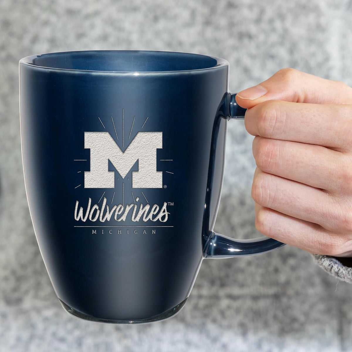 NCAA 18oz Laser Engraved Ceramic Lustre Mug - Coffee-Tea - Colors C