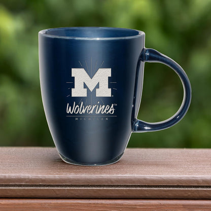 NCAA 18oz Laser Engraved Ceramic Lustre Mug - Coffee-Tea - Colors C