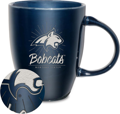 NCAA 18oz Laser Engraved Ceramic Lustre Mug - Coffee-Tea - Colors C