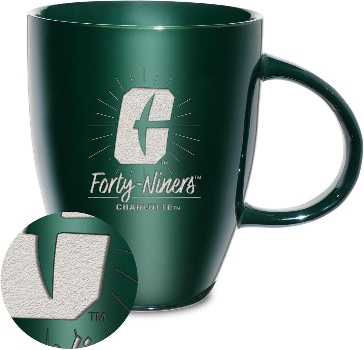 NCAA 18oz Laser Engraved Ceramic Lustre Mug - Coffee-Tea - Colors C