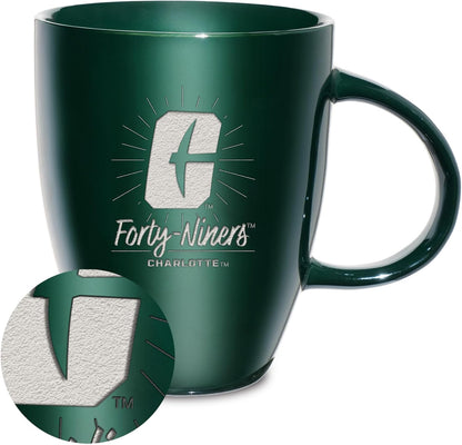 NCAA 18oz Laser Engraved Ceramic Lustre Mug - Coffee-Tea - Colors C