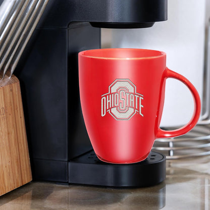 NCAA 18oz Laser Engraved Ceramic Lustre Mug - Coffee-Tea - Colors C
