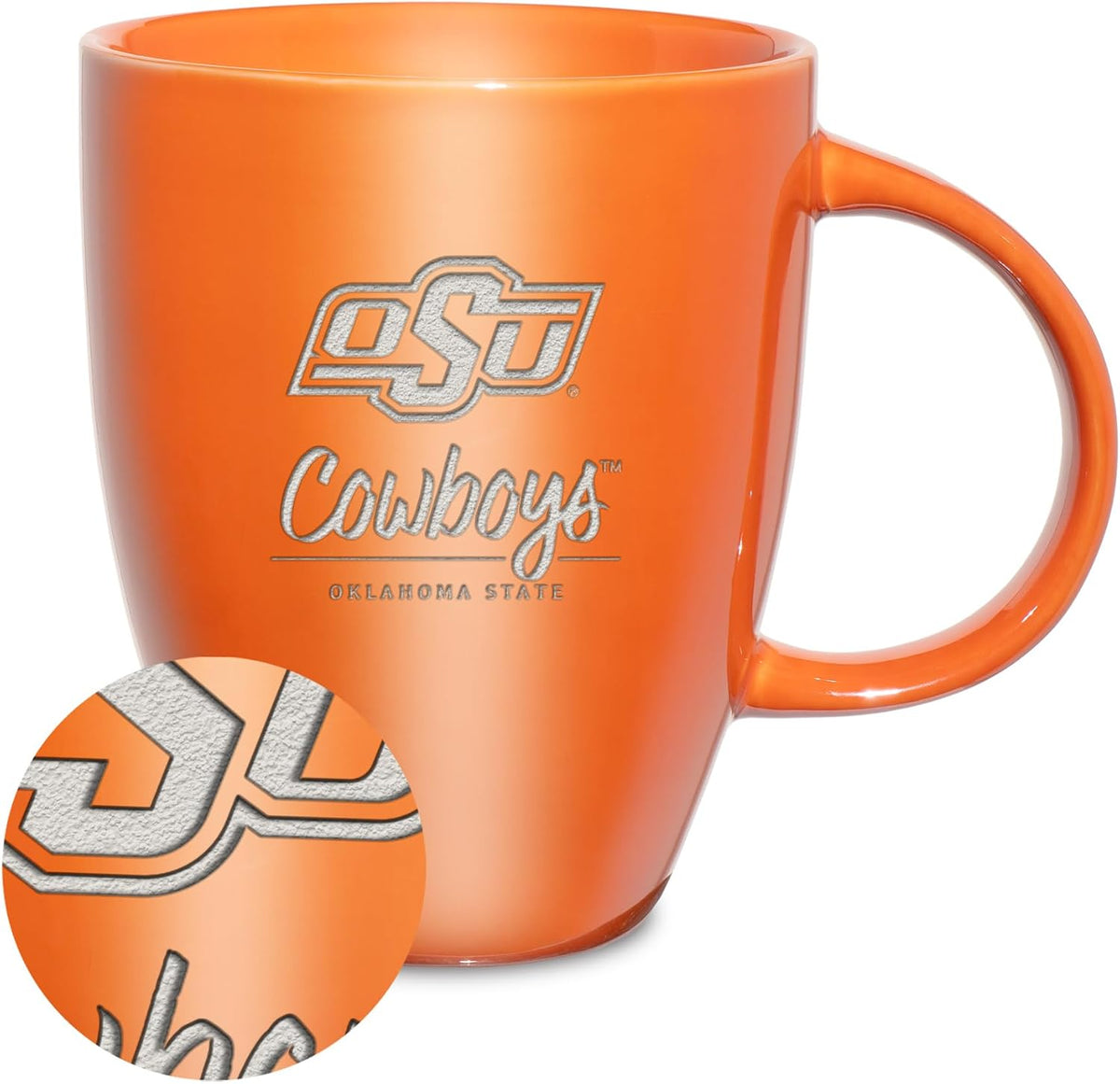 NCAA 18oz Laser Engraved Ceramic Lustre Mug - Coffee-Tea - Colors C