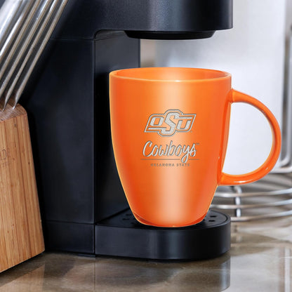 NCAA 18oz Laser Engraved Ceramic Lustre Mug - Coffee-Tea - Colors C